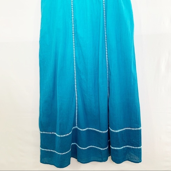 Only Necessities Blue Maxi Beach Dress Size 14/16 - Picture 4 of 7